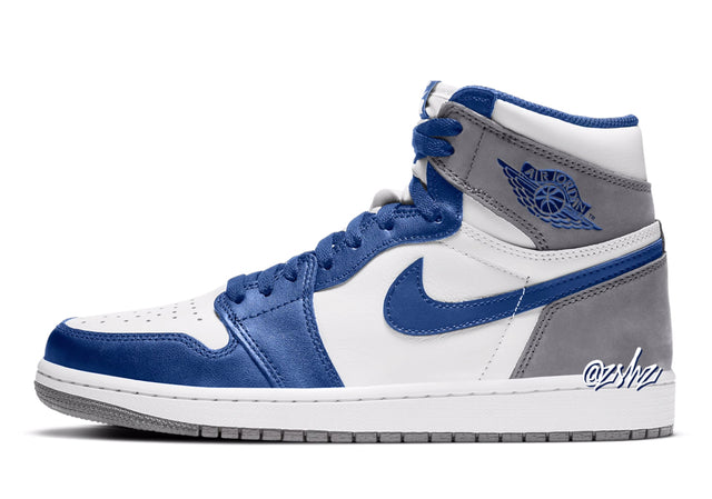 Boys Air Jordan 1 Retro OG High "True Blue"